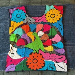 Hand Embroidered Otomi Sleeveless Blouse